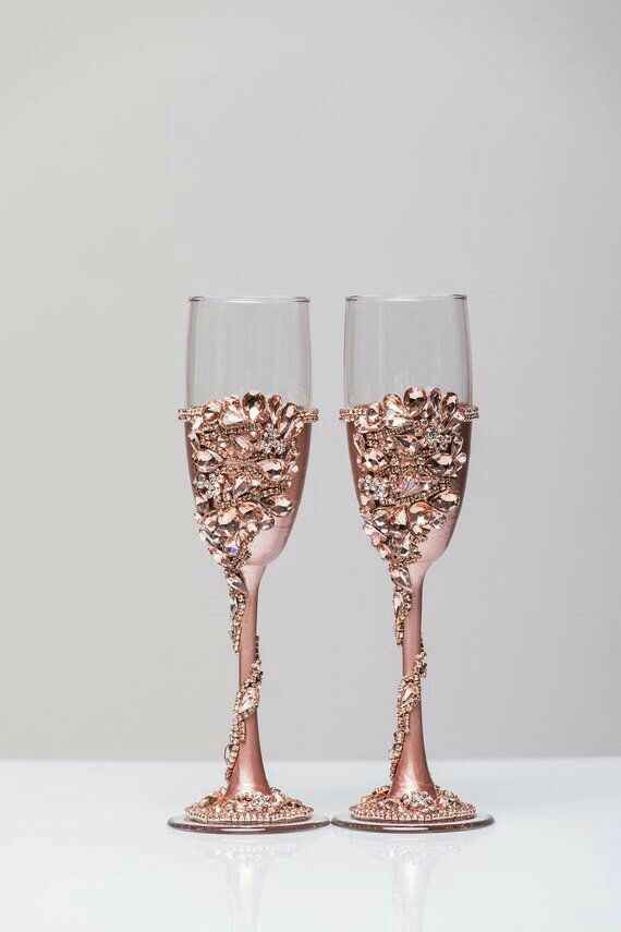 Copas en color oro rosa - 5