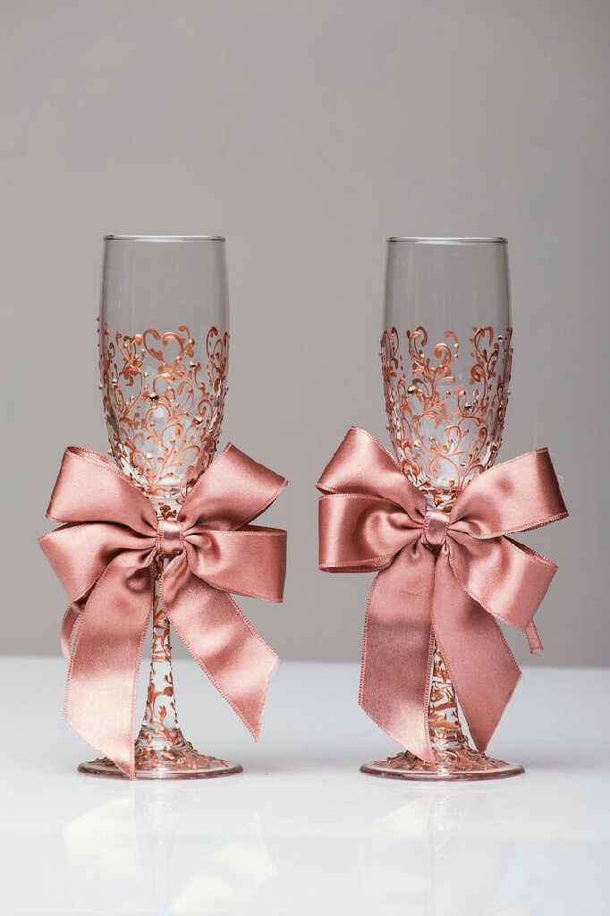 Copas en color oro rosa - 9