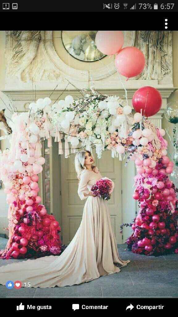 Decoración con globos rosa !! - 2