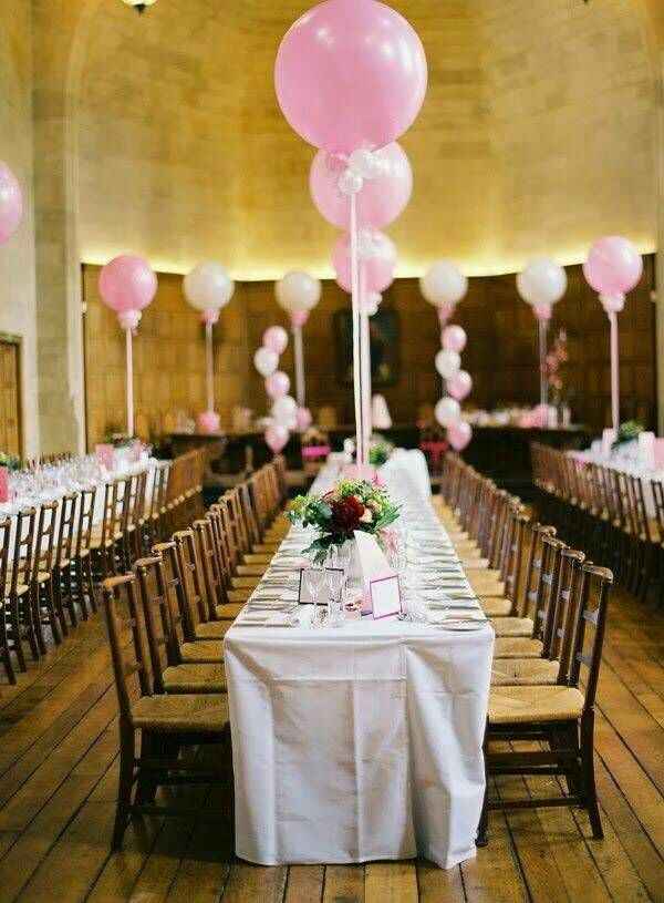 Decoración con globos rosa !! - 11