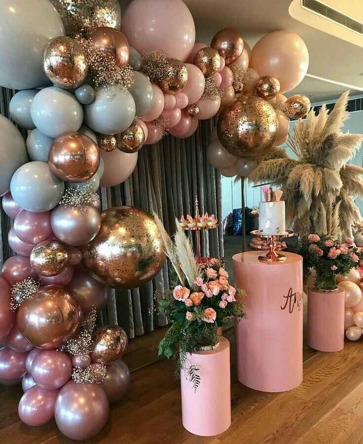 Decoración con globos rosa !! - 12