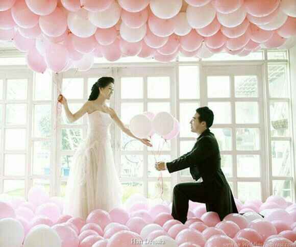 Decoración con globos rosa !! - 14