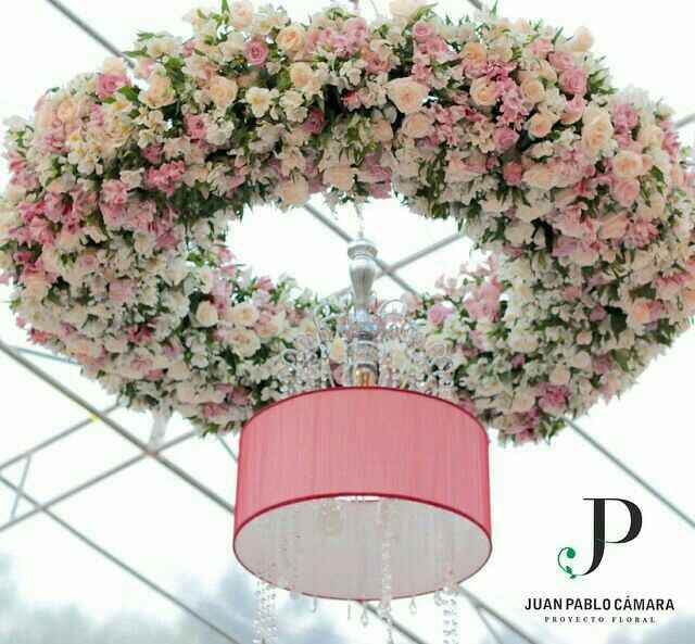 Arreglos florales colgantes color Rosa! - 2