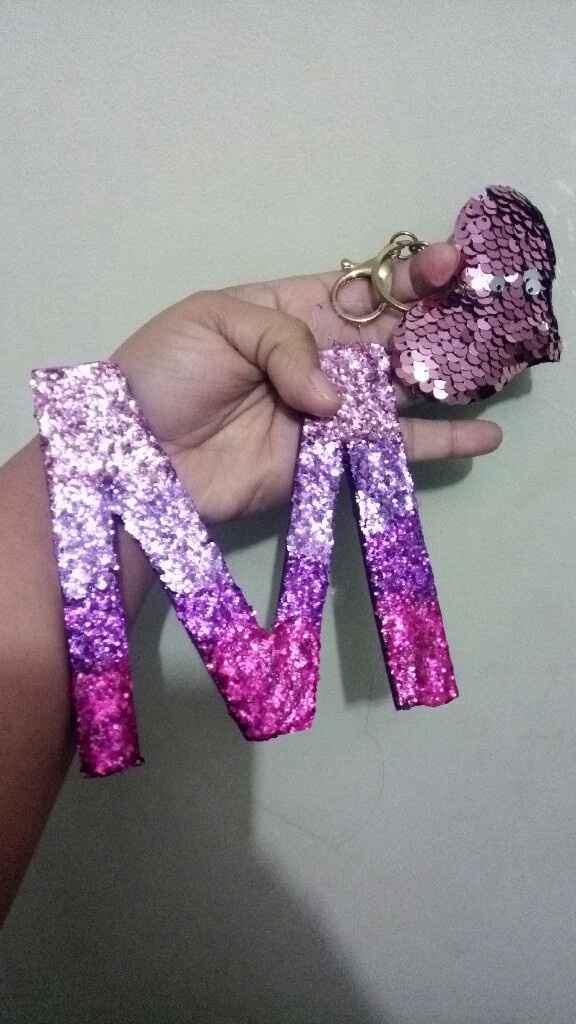 Iniciales de mis Damas en Rosa Diy - 1