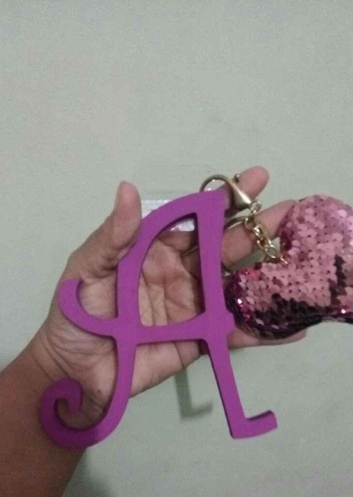Iniciales de mis Damas en Rosa Diy - 3