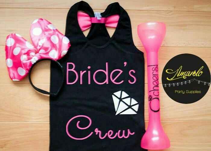 Playeras bride to be/team bride en Rosa❤ - 13