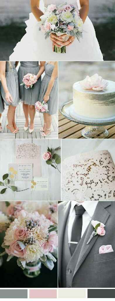 Boda en gris y Rosa ❤ - 1