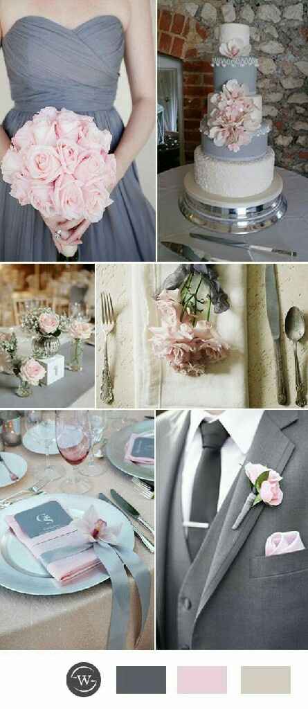 Boda en gris y Rosa ❤ - 2