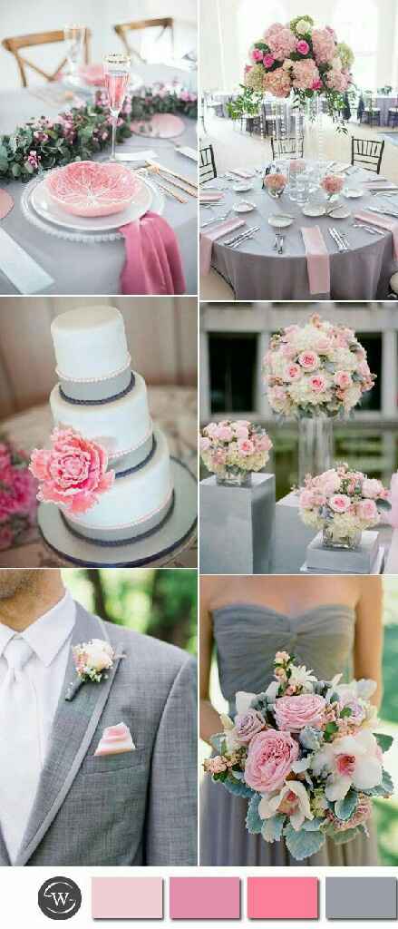 Boda en gris y Rosa ❤ - 6