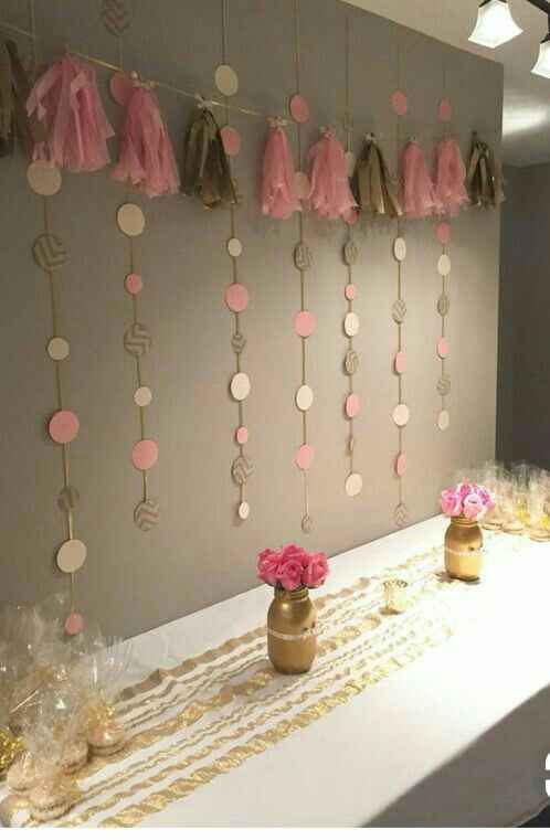 Guirnaldas en color Rosa para la despedida. - 9