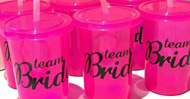 Termos y gorras team bride en Rosa - 12