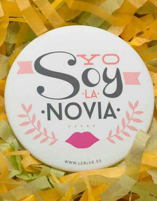 Botones (pin) para despedida en Rosa - 1