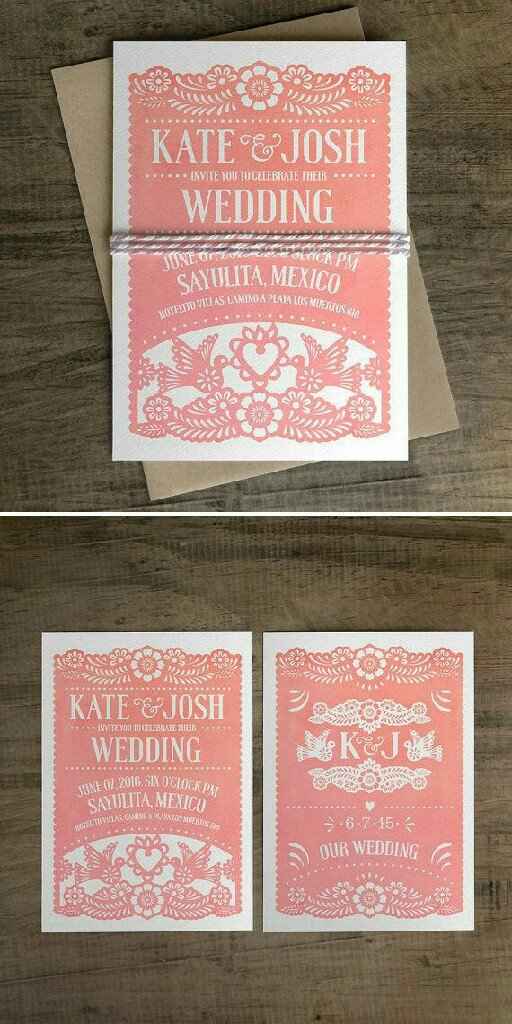 Papel picado Rosa para decorar - 6