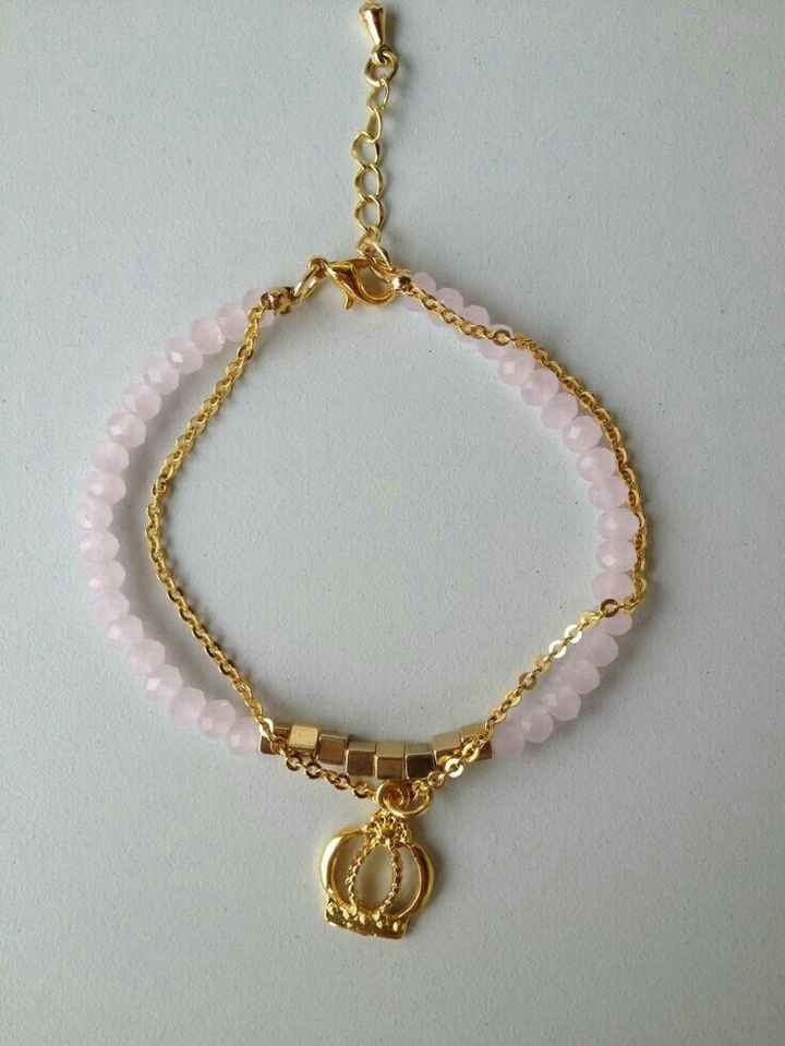 Pulseras para la novia en rosa - 9