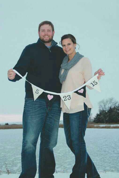 Banderines save the date en Rosa. - 3