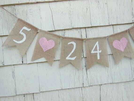 Banderines save the date en Rosa. - 5