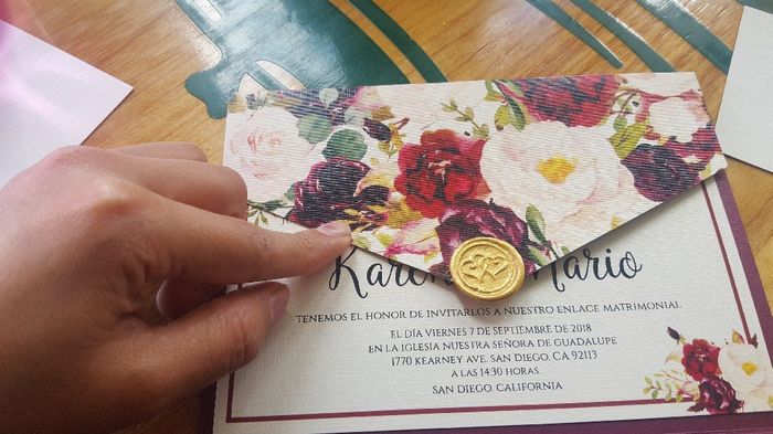 Ya me entregaron la muestra de mis invitaciones!!! - 4