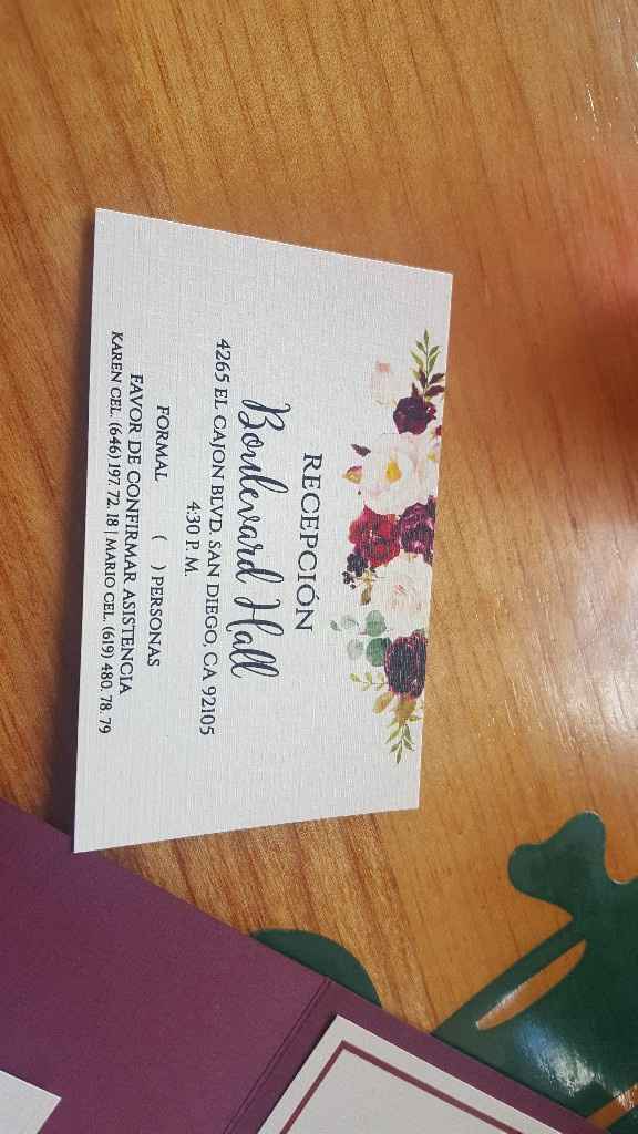 Ya me entregaron la muestra de mis invitaciones!!! - 1