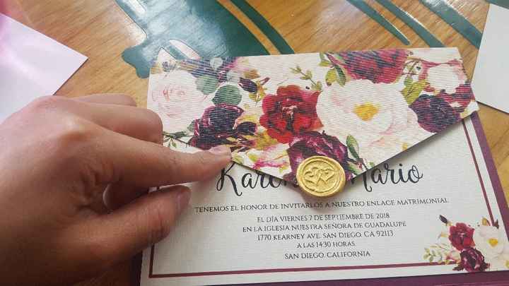 Ya me entregaron la muestra de mis invitaciones!!! - 4
