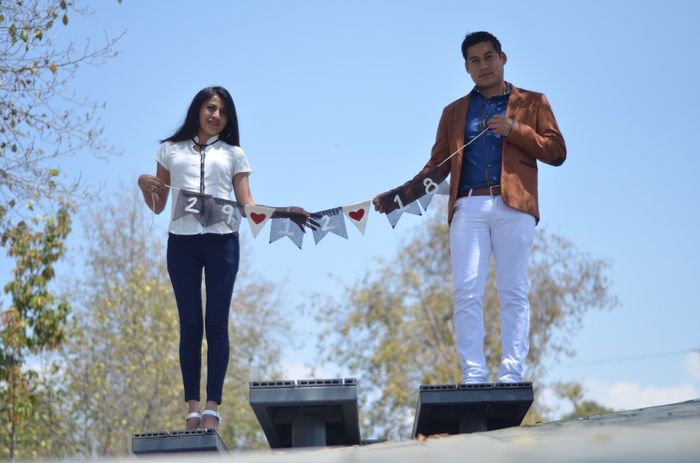 Nosotros hicimos los banderines jojo
