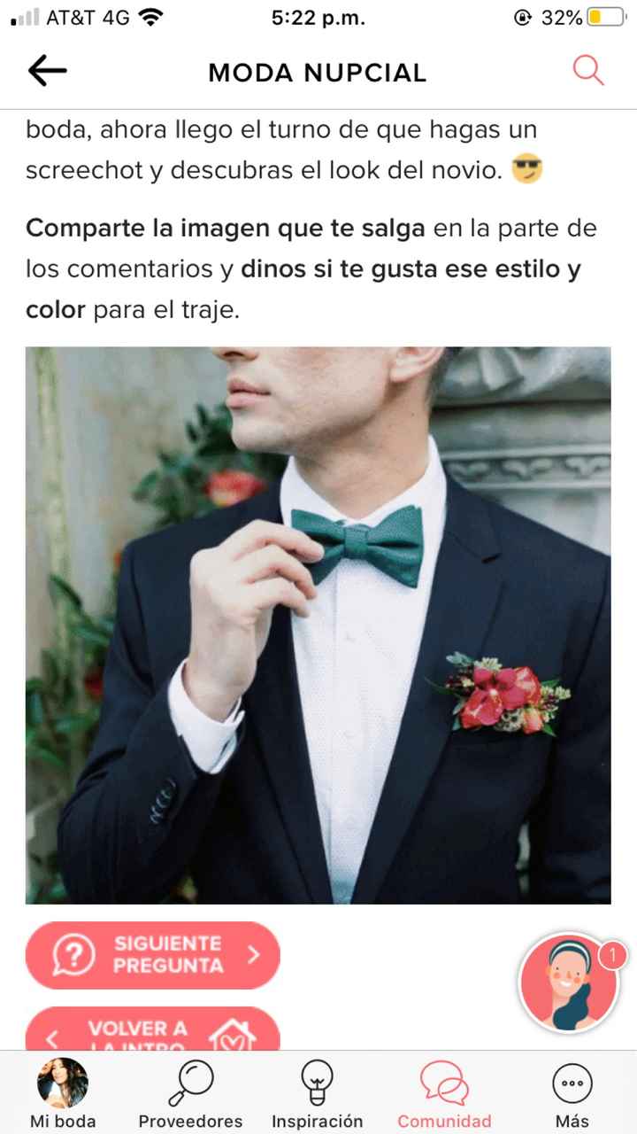 Haz screenshot y descubre el look de novio - 1