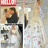 Vestido de novia coloreado (Angelina Jolie) - 1