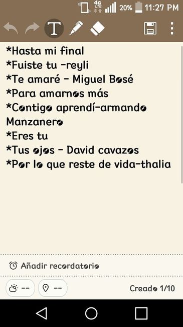 Escoger la canción: me ayudan a elegir la canción para el vals? - 1