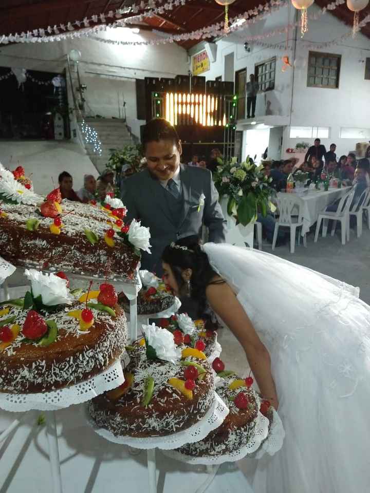 Mordida pastel novia 