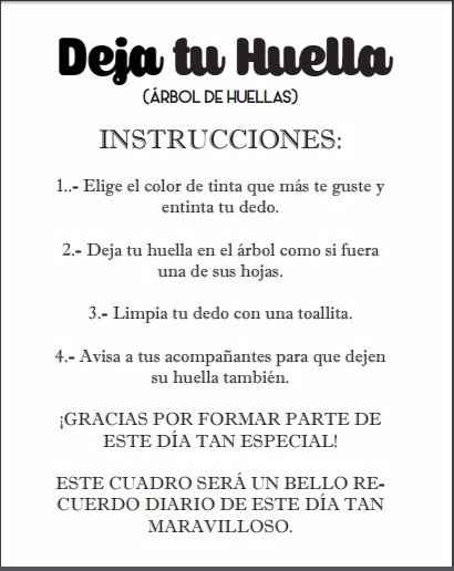 Instrucciones Árbol Huellas