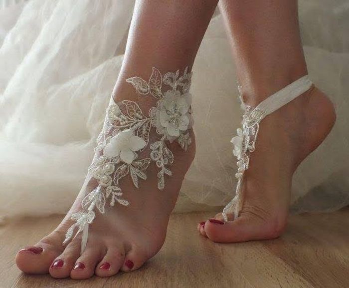 Zapatos en boda en la playa 1