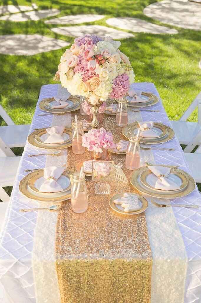 Colores de boda en rosa, dorado y ginda - 1