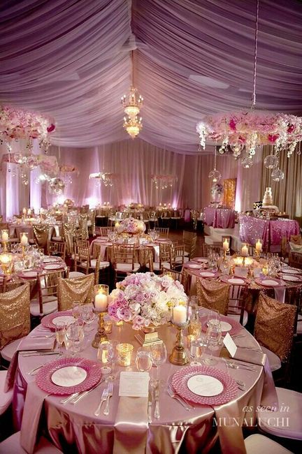 Colores de boda en rosa, dorado y ginda - 6
