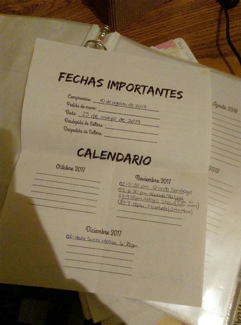 Agenda de bodas - 4