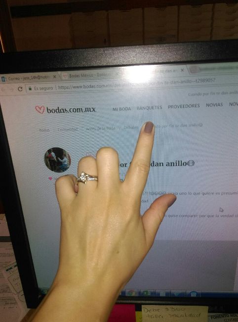 Cuando por fin te dan anillo😂 9
