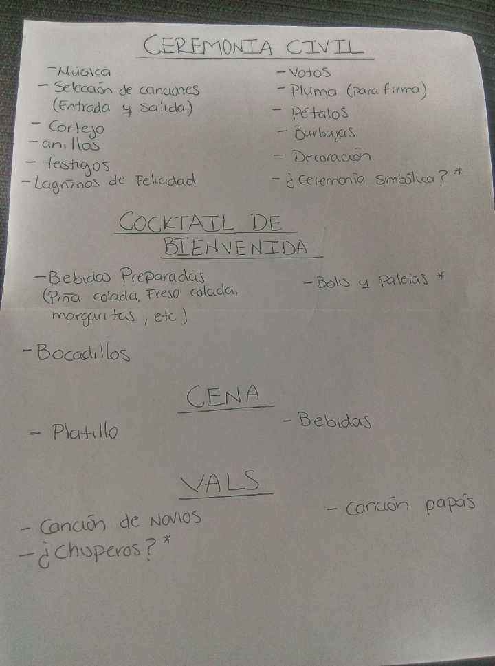 Que se necesita? - 2