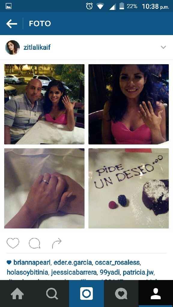 Cuál fue la primera foto con su anillo? y a quien se la enviaron?? - 1
