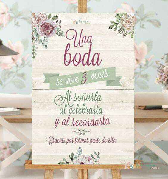 Carteles de boda - 2
