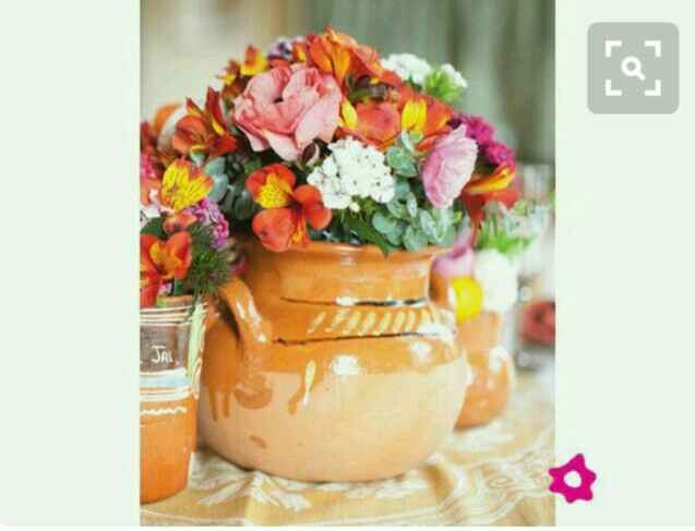 Centros de mesa para boda con temática mexicana. - 4