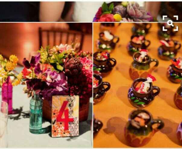 Centros de mesa para boda con temática mexicana. - 1