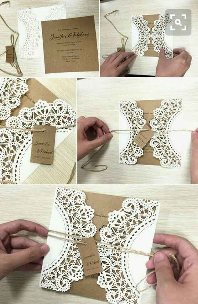 Ideas de invitaciones hechas a mano - 1