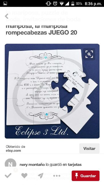 Invitaciones en rompecabezas - 2