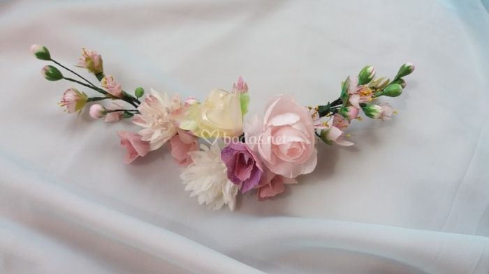 Peineta varias flores