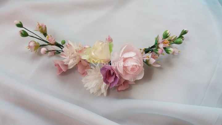 Peineta varias flores