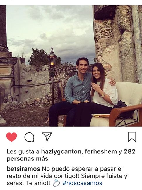 ¿cómo anunciaron el compromiso? - 1