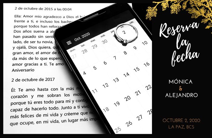 ¿Han mandado Save the date? 🎁 1