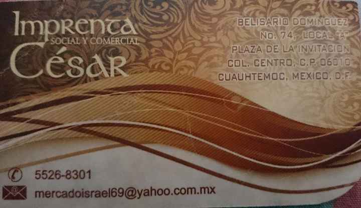 Tarjeta de presentación
