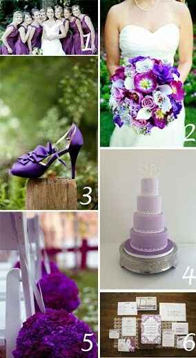 Boda en morado denme ideas por favor - 1