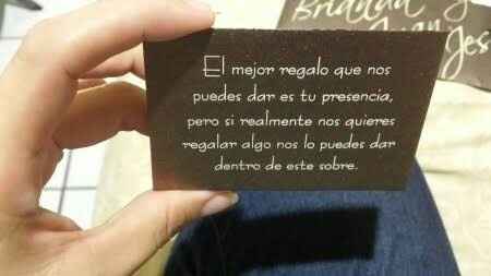 Efectivo en ves de regalo!!! ayuda!!!! - 1