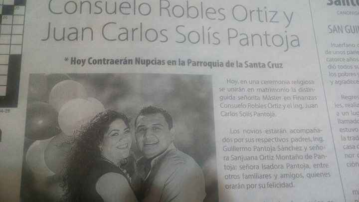 ¿Si tuvieran la oportunidad de anunciar su compromiso en el periódico, lo harían?. - 1