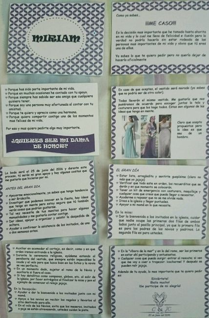 Invitaciones para las damas de honor - 3
